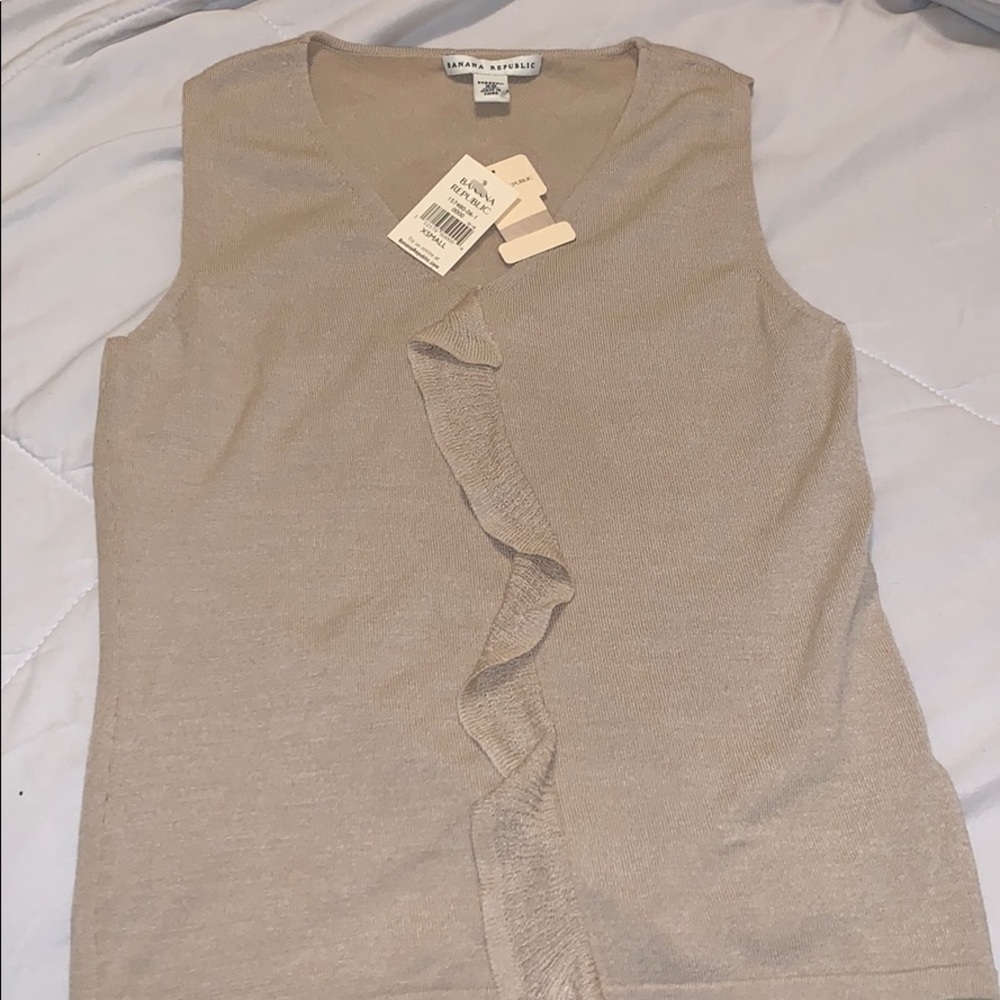 Banana republic beige top sz xs